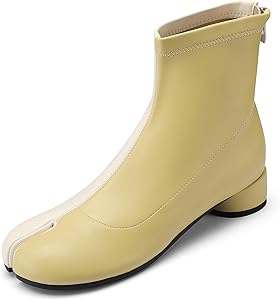 Amazon.com | Cuctos Tabi Boots Split Toe Ankle Boots for Women