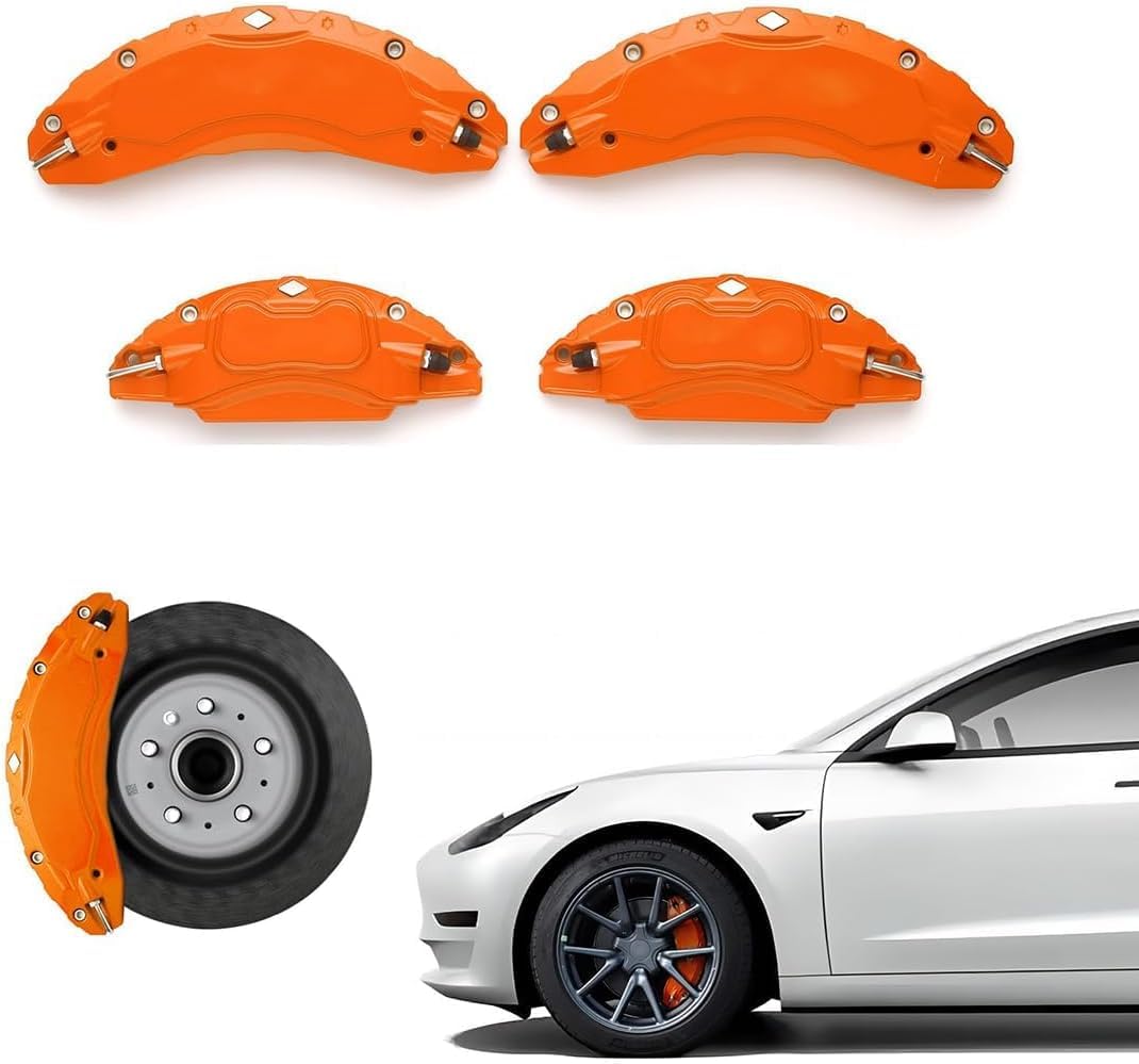 4 Pezzi Copripinze Freno Lega di Alluminio Adatti per Mercedes A Class W177 5-Doors Hatchback 2018-, Accessori Sistema Frenante Sportivo Protezione Pinze,E