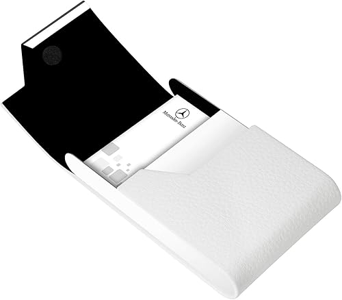 Miniatura 5 de Padike Tarjetero profesional para tarjetas de visita, piel sintética de lujo y acero inoxidable, soporte para tarjetas de crédito, mantiene las