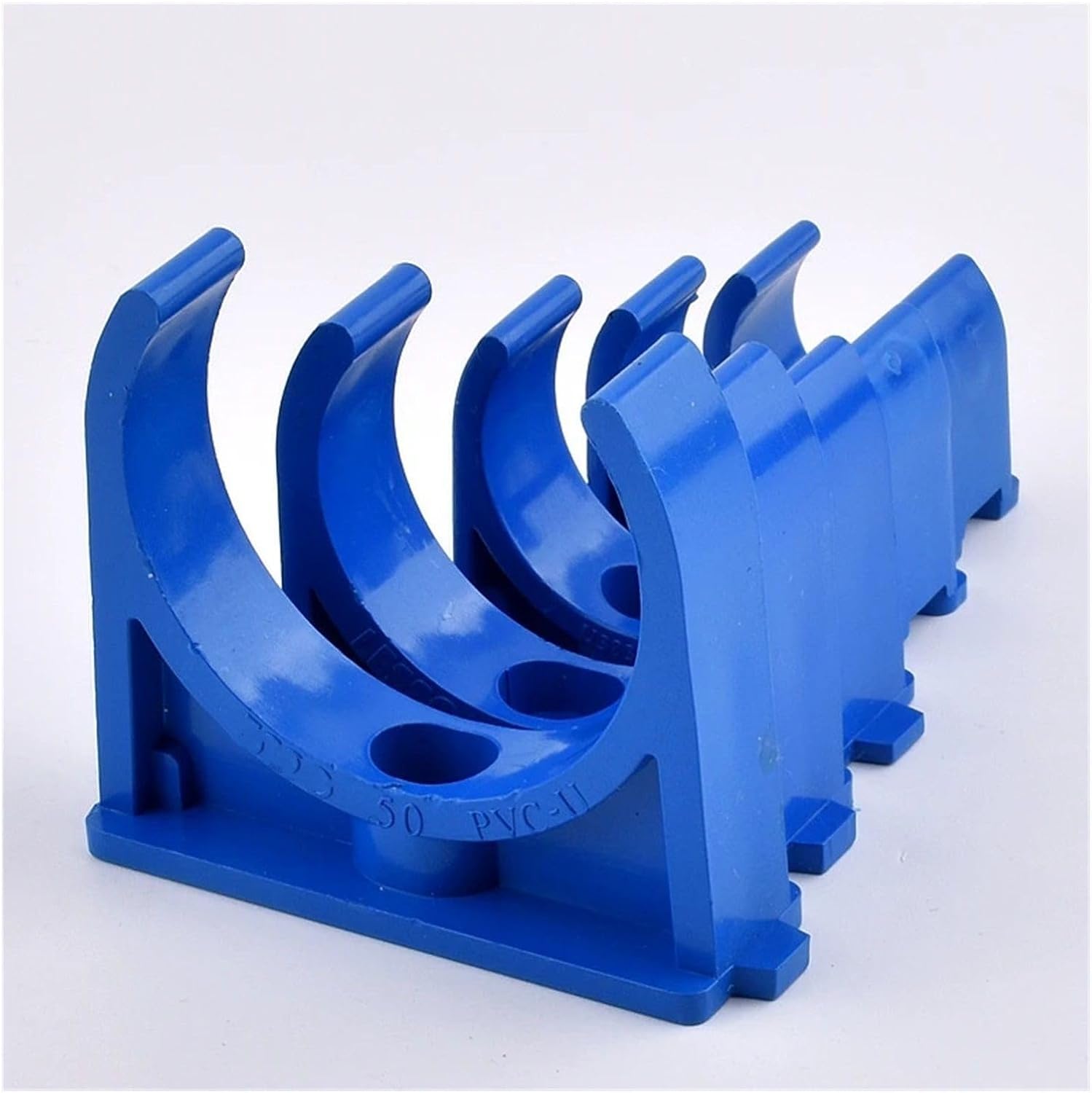 PVC Water Pipe Clamps Clips Support Tubing, 5-20Pcs 20/25/32/40/50mm PVC Pipe Clamp Garden Water Connectors Irrigation Fittings Fixed U-Type Water Pipe Clip(20pcs 32mm)