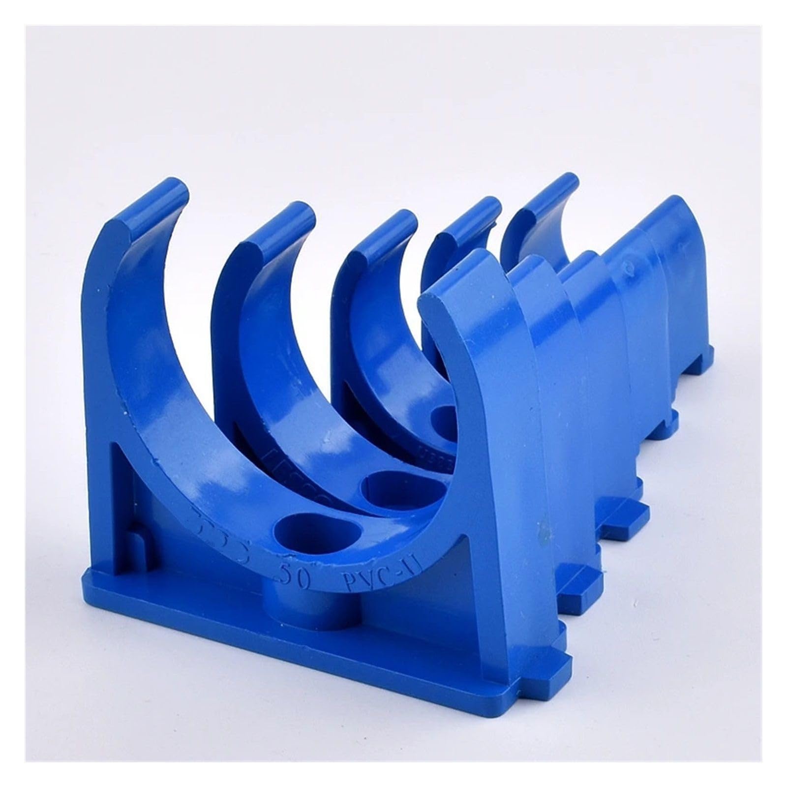 Plastikowe klipsy do węży 5-20 szt. 20-50 mm zacisk rurowy z PVC złącza wodne do ogrodu złączki nawadniające stałe zaciski rurowe typu U(50mm,10pcs)