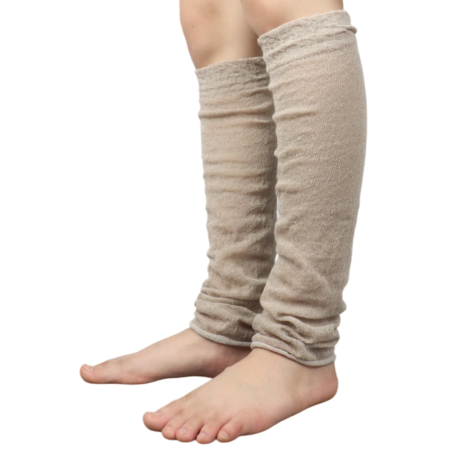[Proknit] シルクで包まれる軽やかな暖かさ シルク100％ レッグウォー…