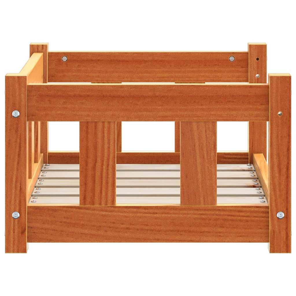 Cuccia per cani in legno di pino massiccio, 55 x 45 x 28 cm, rettangolare, per interni, cuscino per cani, divano per cani, cuccia per cani, cuccia per dormire, soggiorno