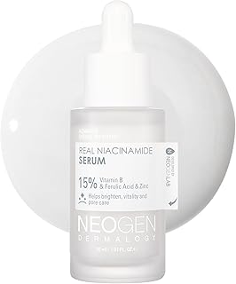 DERMALOGY by NEOGENLAB Real Niacinamide 15% Serum (30 ml / 1.01 Fl Oz) – Brightening, Dark Spots & Pore Care, Vegan Serum with Niacinamide, Ferulic Acid and Zinc – Korean Skin Care