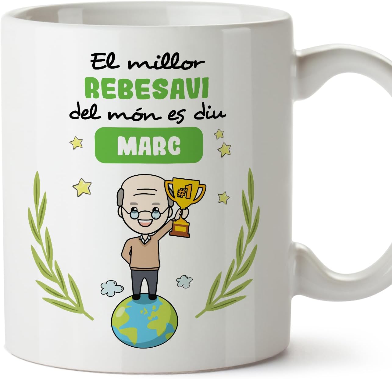 Mugffins Tazza Personalizzata in ceramica per ZIA 11 oz / 350 ml - In catalano - Ets Super - Idea regalo per compleanno, anniversario, natale