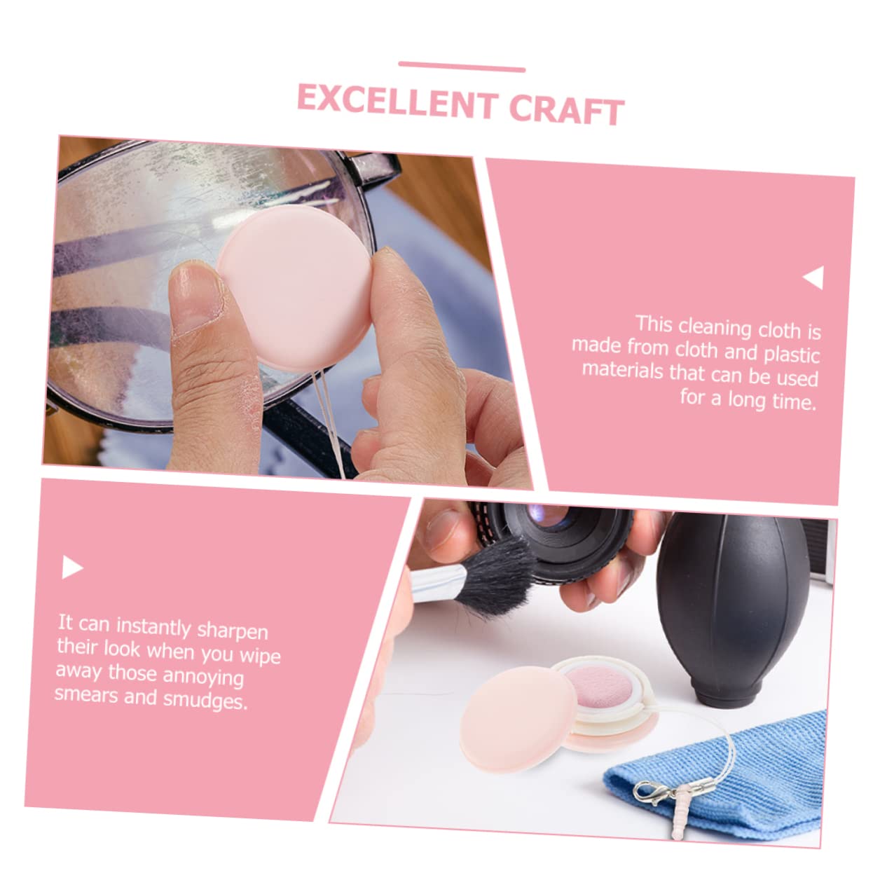 Healvian 30 Piezas toallita limpiadora de macarrones screen cleaner limpiador pantalla limpiador de tabletas para lentes para anteojos portátil pantallas ordenador gafas paño