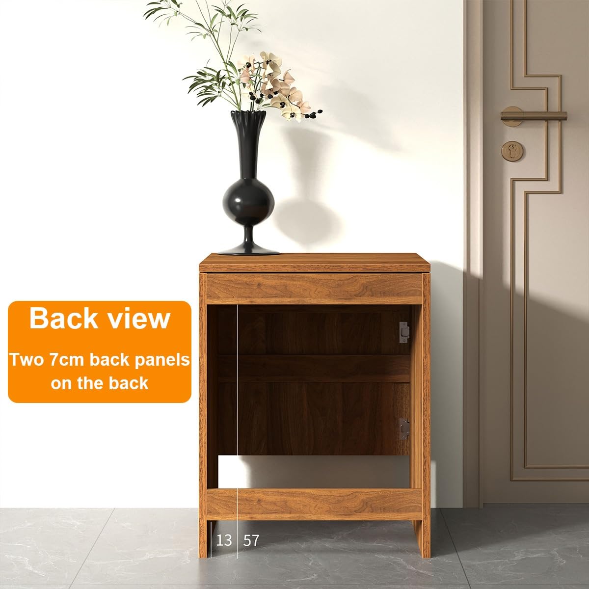 Gabinete de Almacenamiento para aspiradora Robot con Puertas y cajones, Ideal para Sala de Estar, Comedor, Cocina y Oficina en el hogar