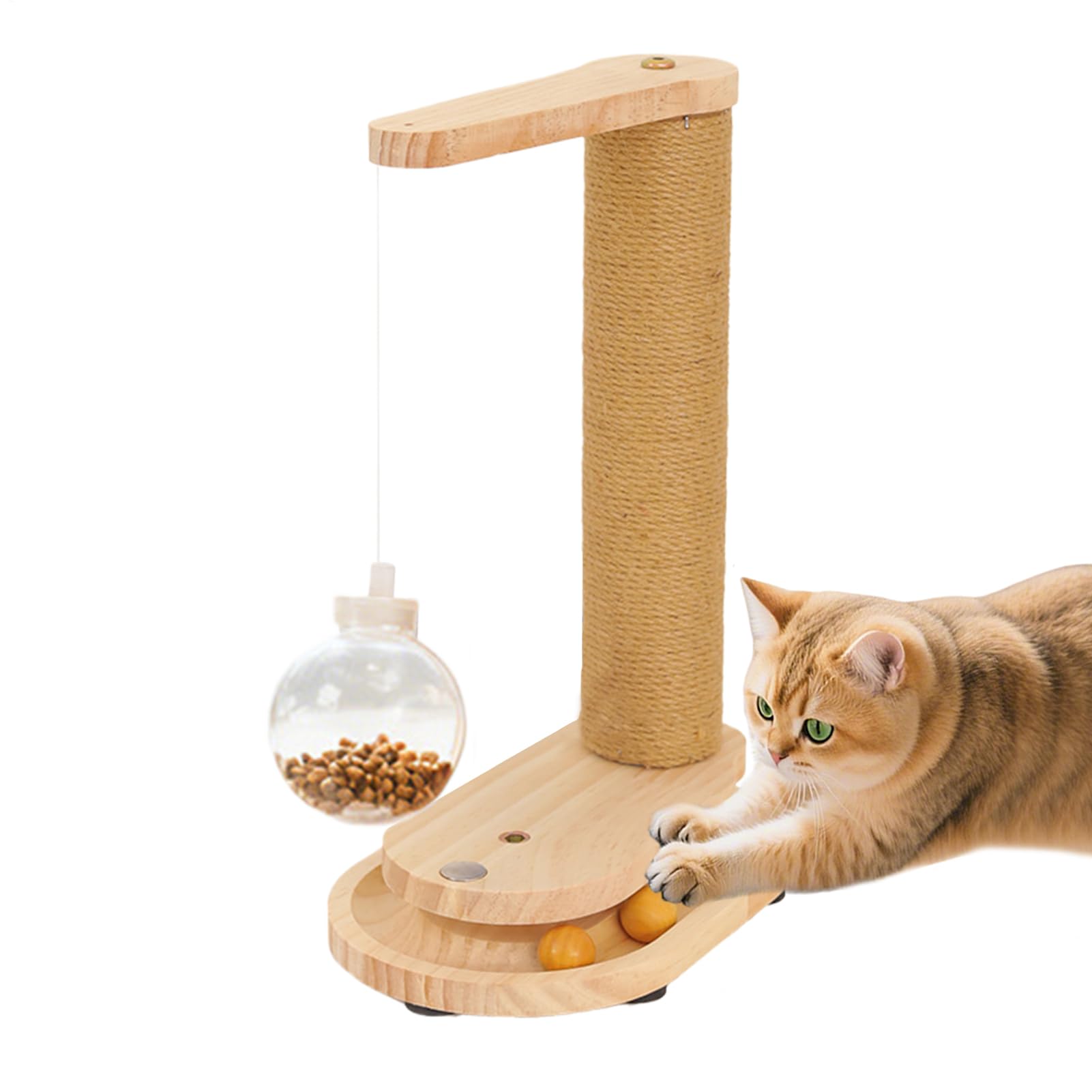 Grand griffoir pour chaton avec arbre à chat interactif