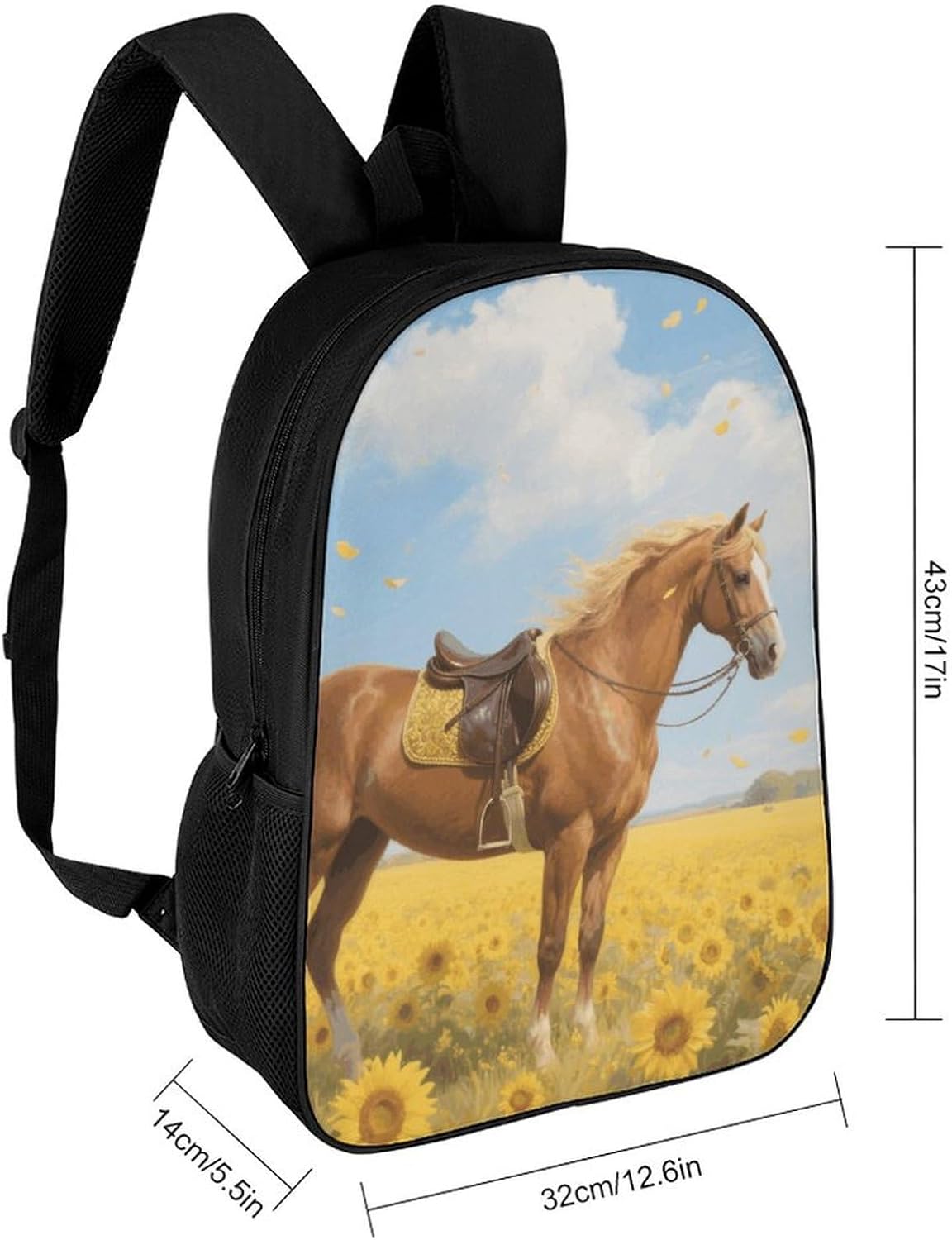 Horse Large Backpack for Work, 17 Inch Laptop Bag image 2