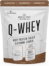 Anderson Q-WHEY Protein - Chocolate, Isolate 90%, Glutamine, Vitamin B - 900 g | Muscle Growth - High Quality Milk Certified Volactive | Absolute Series - Made in Italy