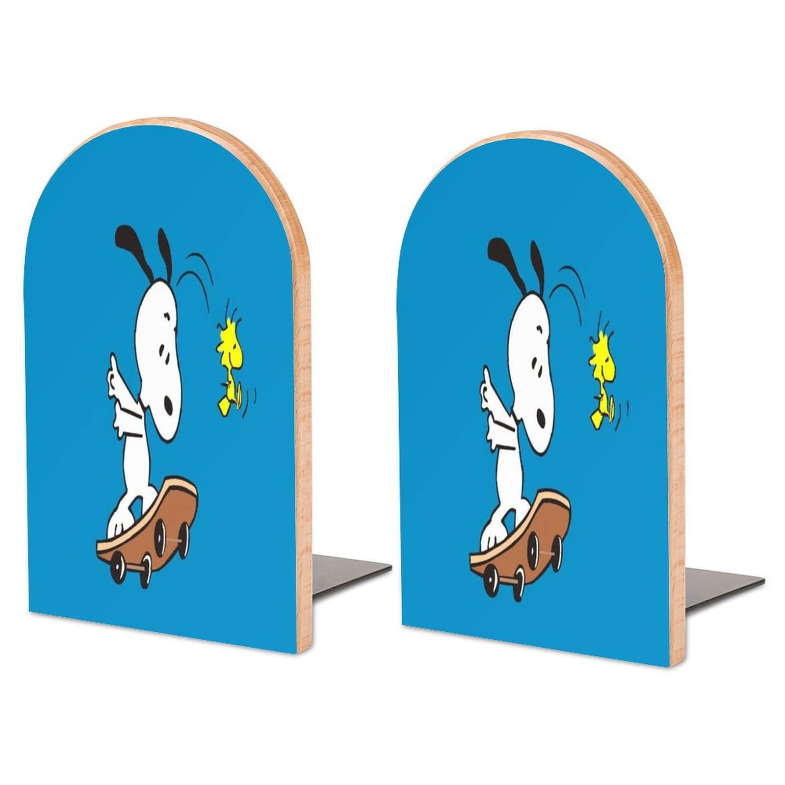 Amazon | スヌーピー ブックエンド 図書館 本棚 本仕切り 2個セット