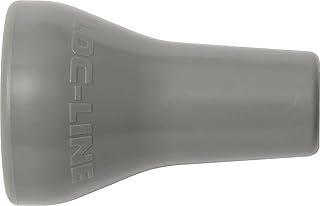 Loc-Line Coolant Hose Component, Gray Acetal Copolymer, Round Nozzle, 3/8