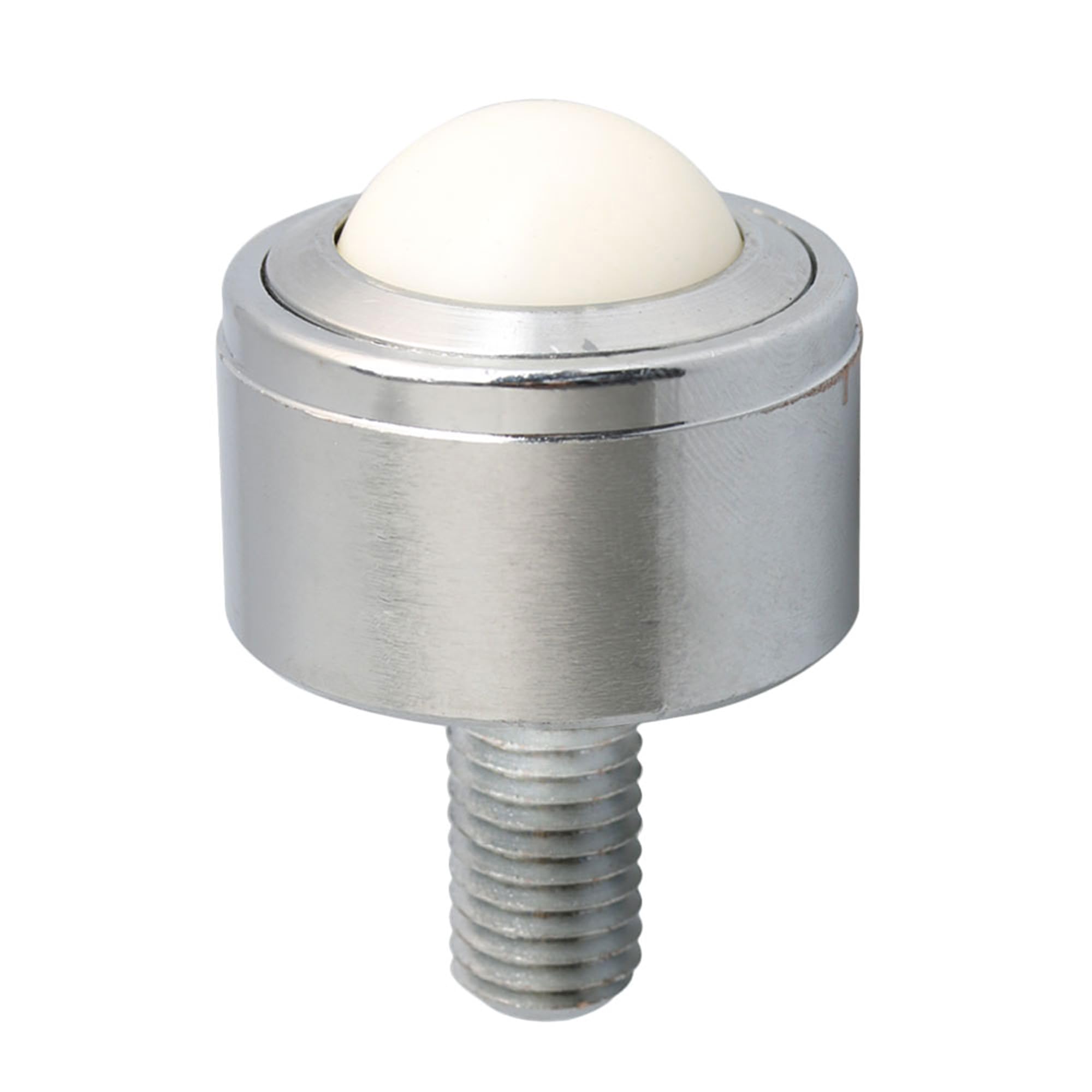 Roulement à billes en acier et nylon de 25 mm - Roulement de transfert en métal - Rouleau de convoyeur M12 x 25 mm - Roulette à tige filetée - Charge maximale : 120 kg
