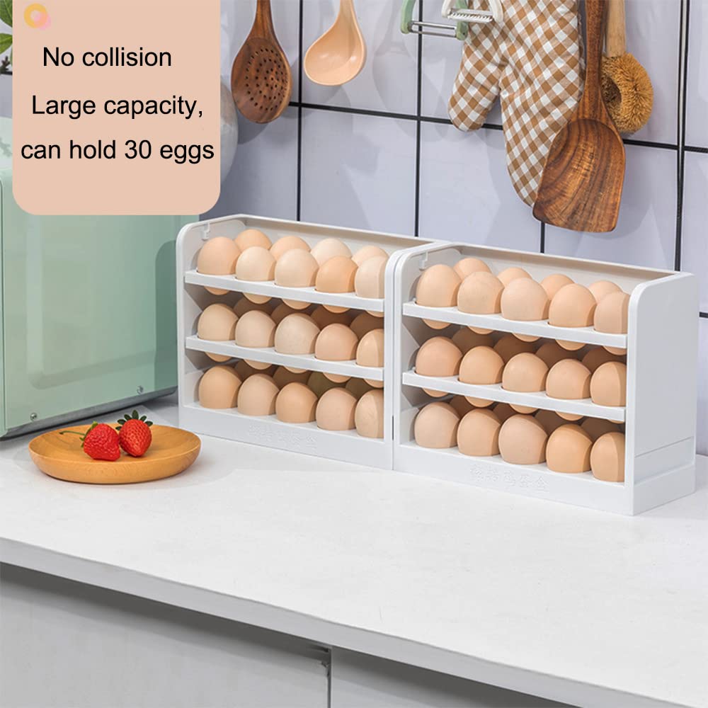 Tiersphere Eier-Organizer Für Kühlschrank - 30 Eier Platz Mit Süßem Hasen-Design