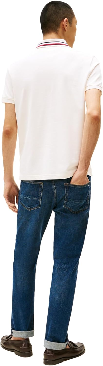 Tommy Hilfiger Mens Short Sleeve Casual Polo Shirts in Regular Fit with Stretch and Collar Designs - Image 4