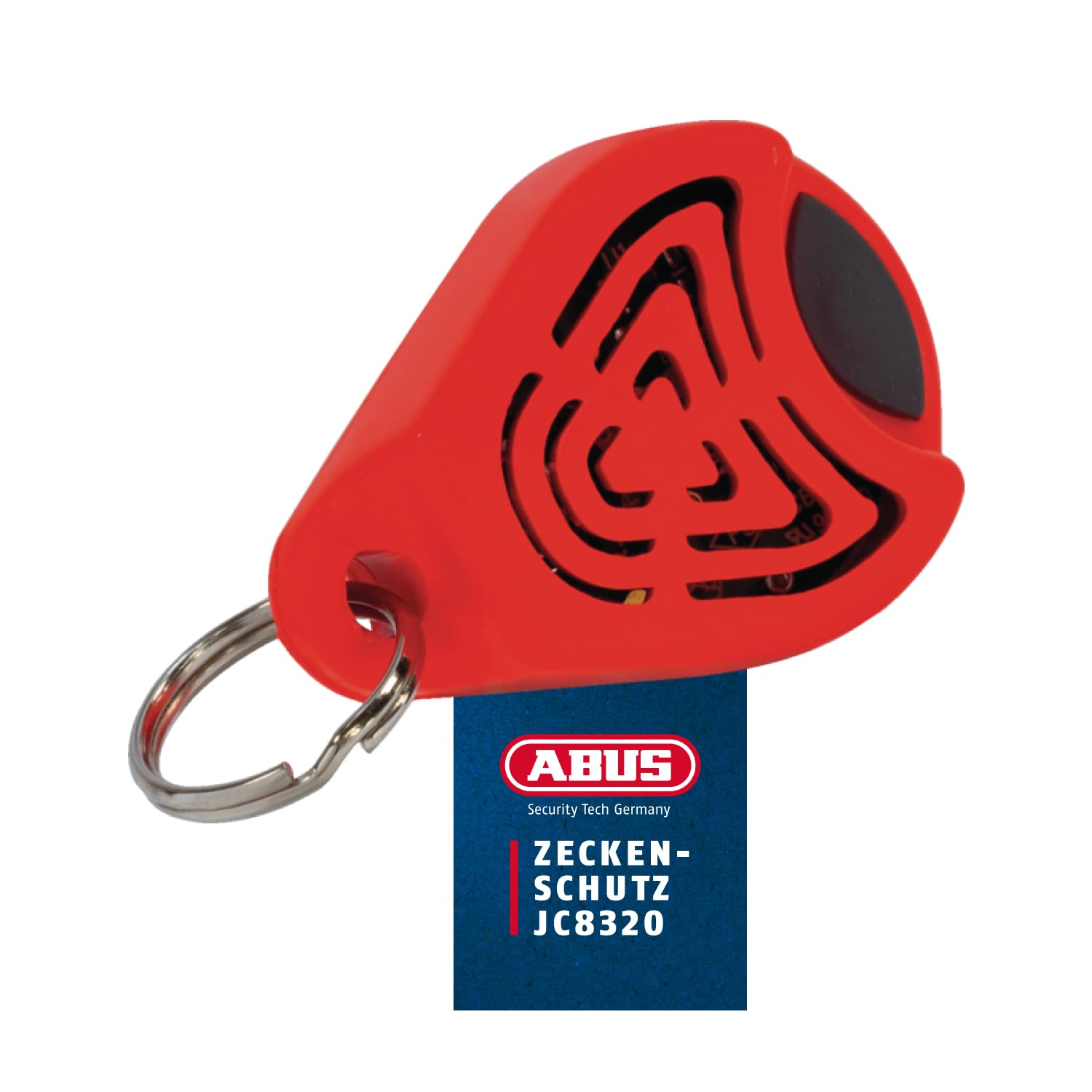 ABUS JC8320 JAN ochrona przed kleszczami – poręczna ultradźwiękowa ochrona przed kleszczami – ochrona przed kleszczami dla ludzi i psów – zawieszka antykleszczowa bez dodatków chemicznych – do wózków