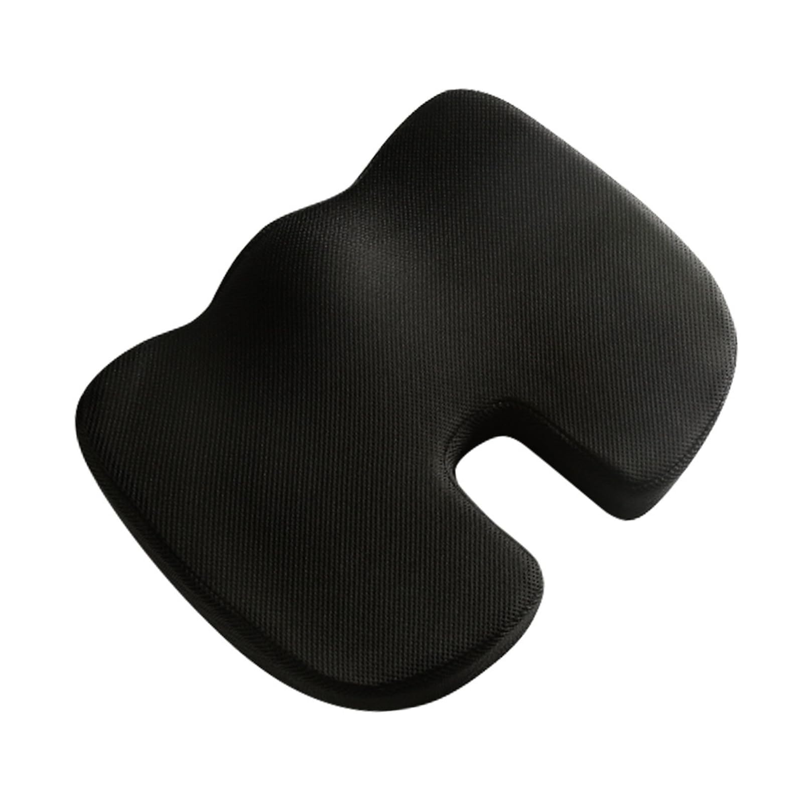 Coussin de siège 45x35x7cm orthopédique Ergonomique Coussin de Coccyx en Mousse à mémoire réglable pour siège de Voiture et Bureau