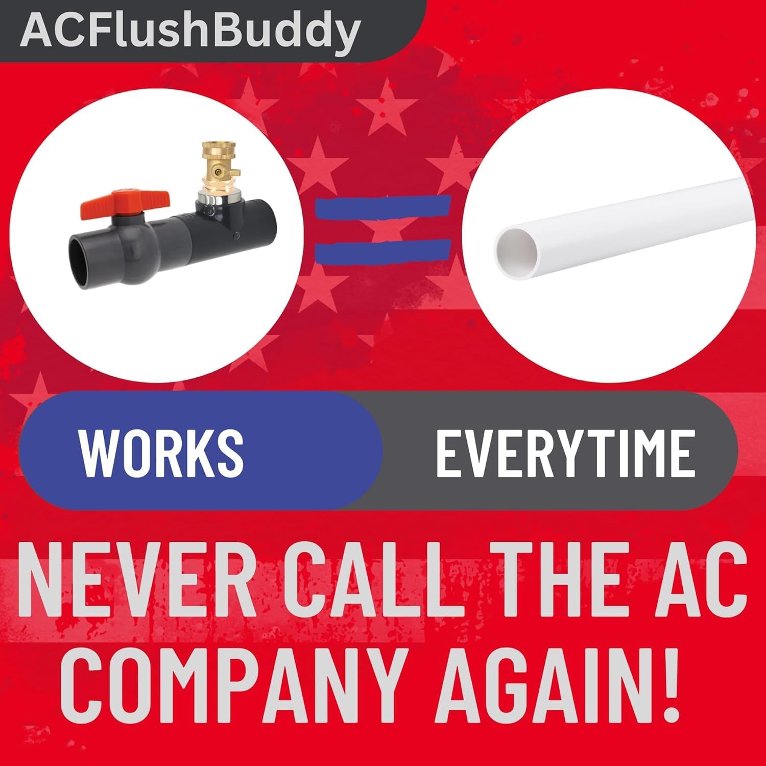 AC Drain Line Cleaner Tool Unclogger - Condensate A/C Cleaner Flush, HVAC Maintenance Cleaner, Ac Drain Line Cleaner, No Refills, Tablets or Vacuum. AC Flow Line Tool. 2 Pack