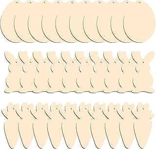 100-Pack Unfinished Wooden Heart Ornaments
