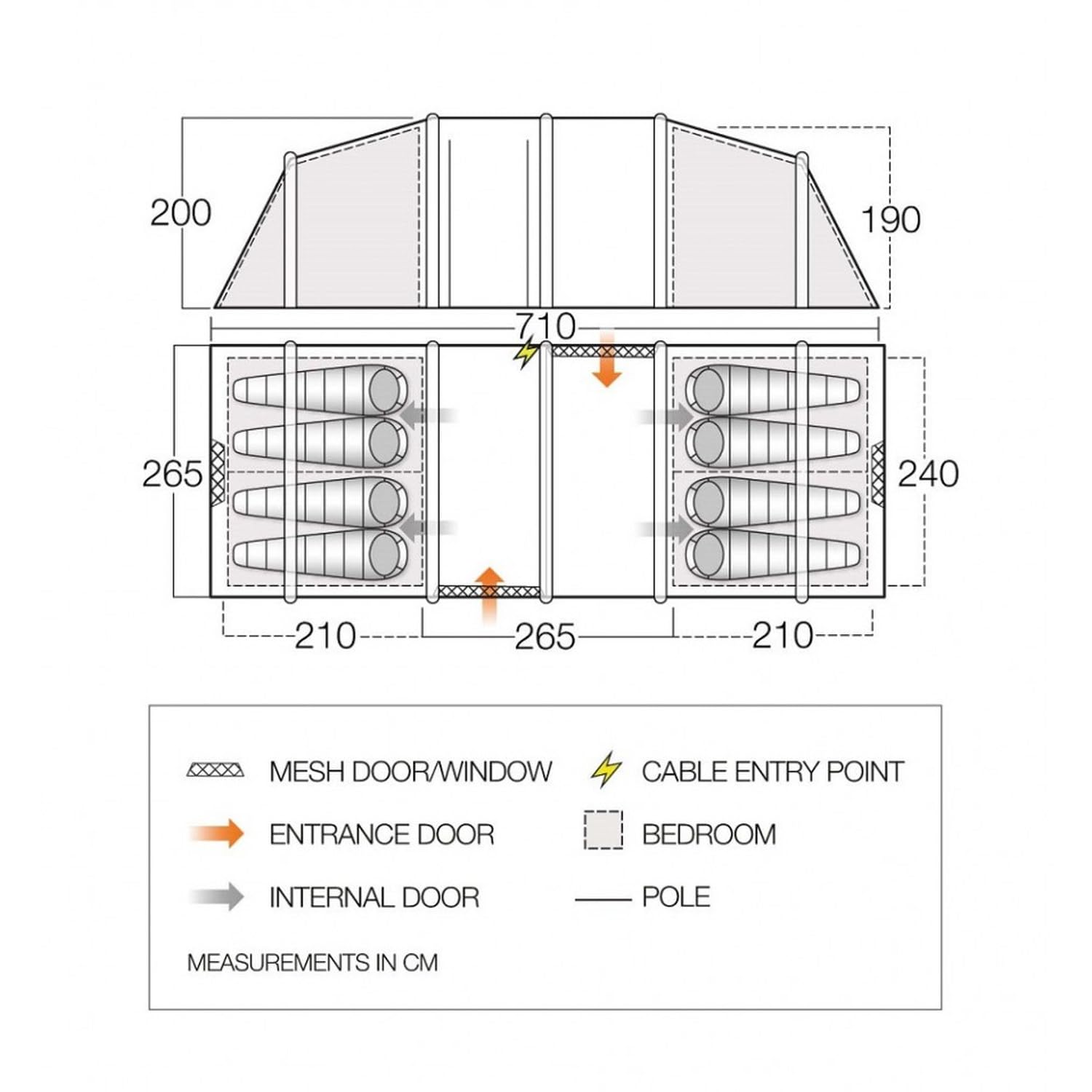 Vango Pacchetto Castlewood 800XL