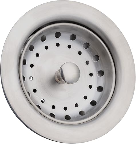 Vista 9 de Artiwell Paquete de 2 coladores y tapones para fregadero de cocina, conjunto de drenaje de cocina de 3-1/2 pulgadas con colador y tapón