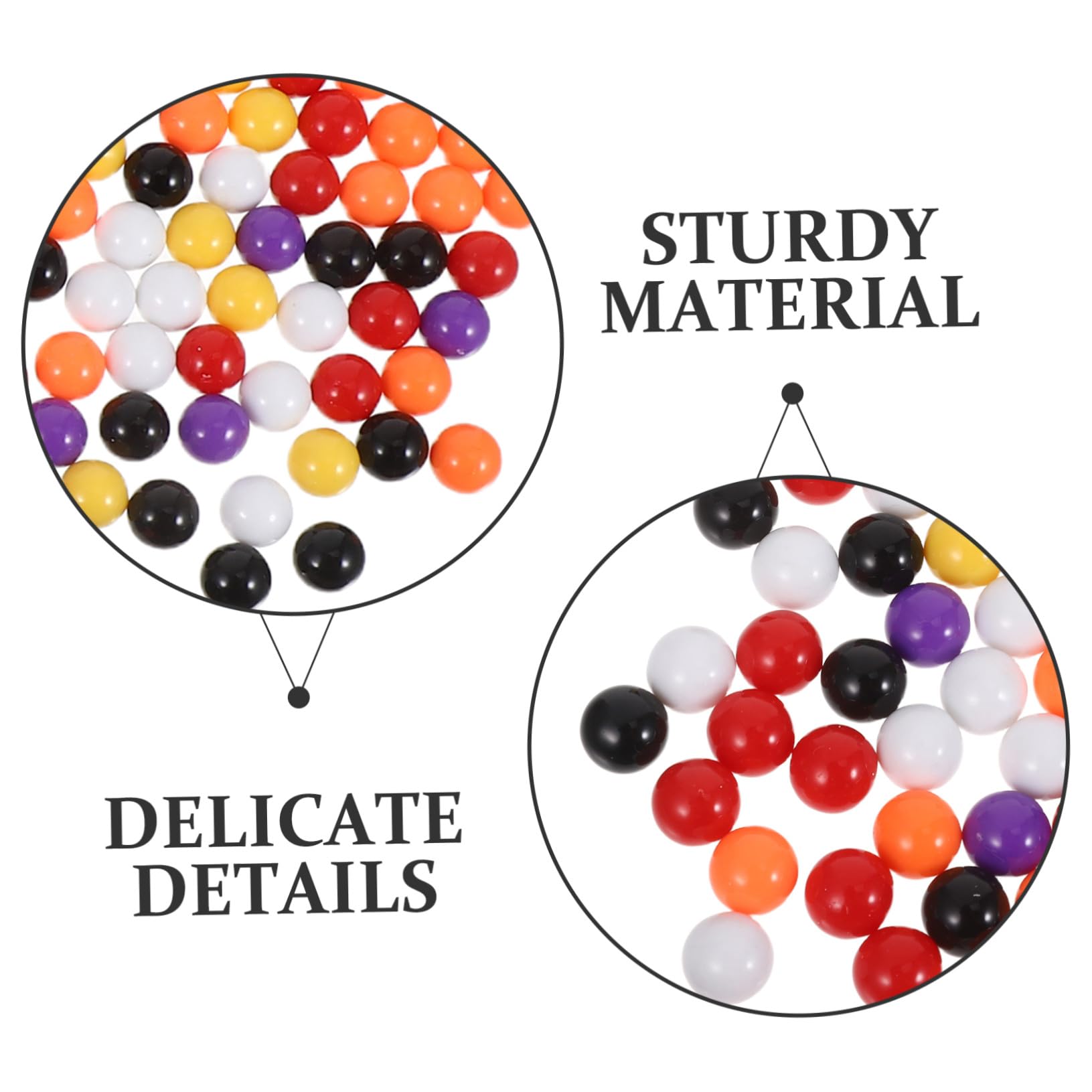 SUPVOX Biglie da Gioco 600 Pezzi 10mm in Plastica per Matematica