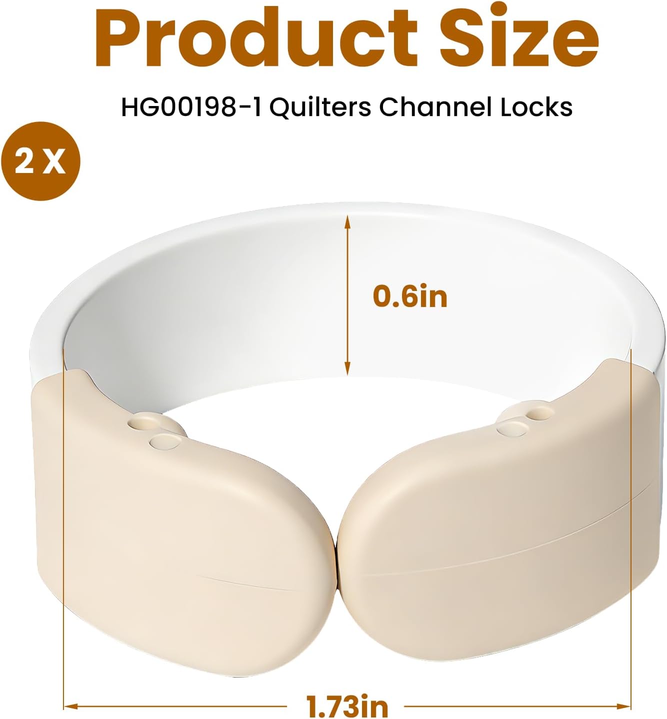 XwaYexa Quilter Channel Locks Set for Longarm Quilting Machines