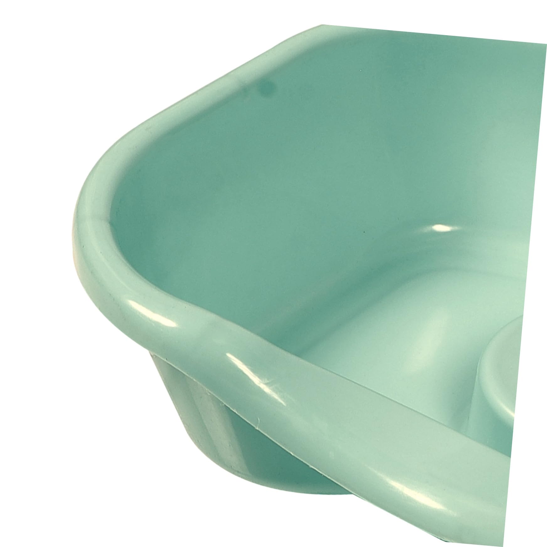 Ergonomisches Haarwaschbecken mit Glatter Oberfläche aus Kunststoff und Gebogenem Rand für Bequemes Haarewaschen im Bett für Senioren und Pflegebedürftige