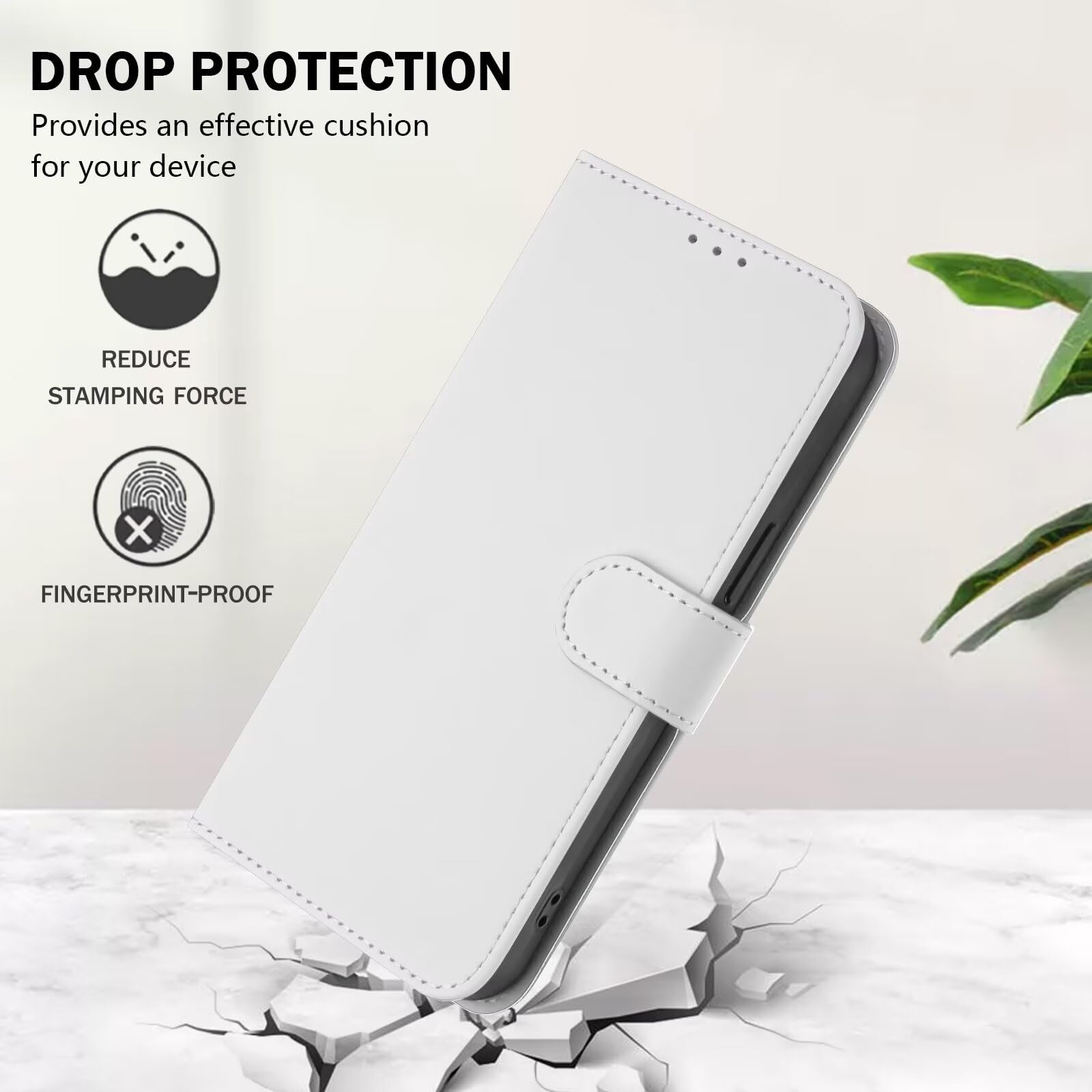 YZKJSZ Custodia per Samsung Galaxy S23 (6.1) + [4 Pezzi] Vetro Temperato Pellicola Protettiva,Silicone TPU Case Flip Stand in PU Pelle Portafoglio Custodie Cover - Marrone