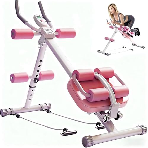 Equipo de entrenamiento abdominal, equipo de entrenamiento 6 en 1, equipo de gimnasio en casa, equipo de fitness, plegable, protección de rodilla,