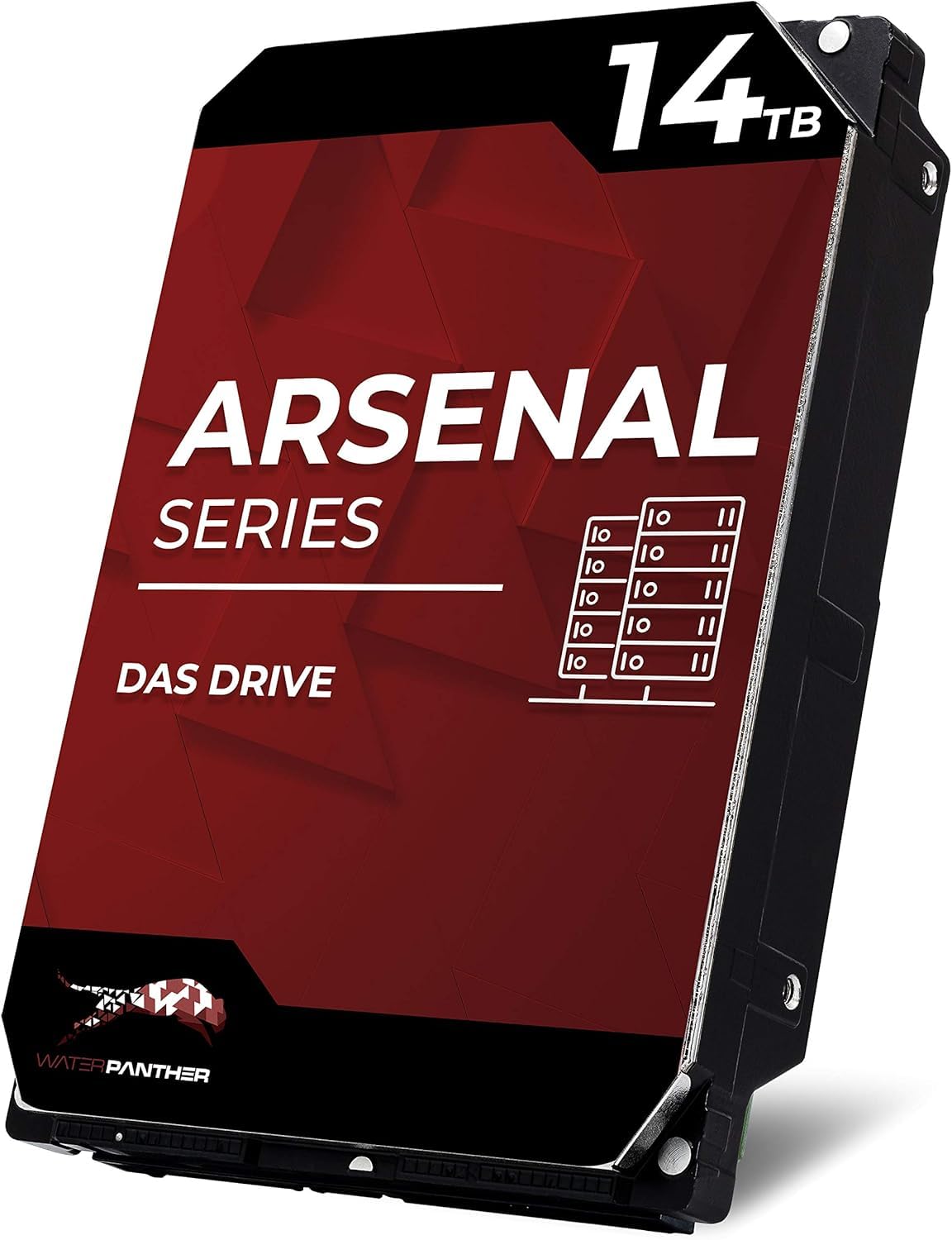 Water Panther WP Arsenal 14TB SAS 12Gb/s 7200RPM 3.5-Inch DAS Hard Drive for Storage Server, Enterprise JBOD, Business RAID Workstation, Internal SAS LFF HDD (Renewed)