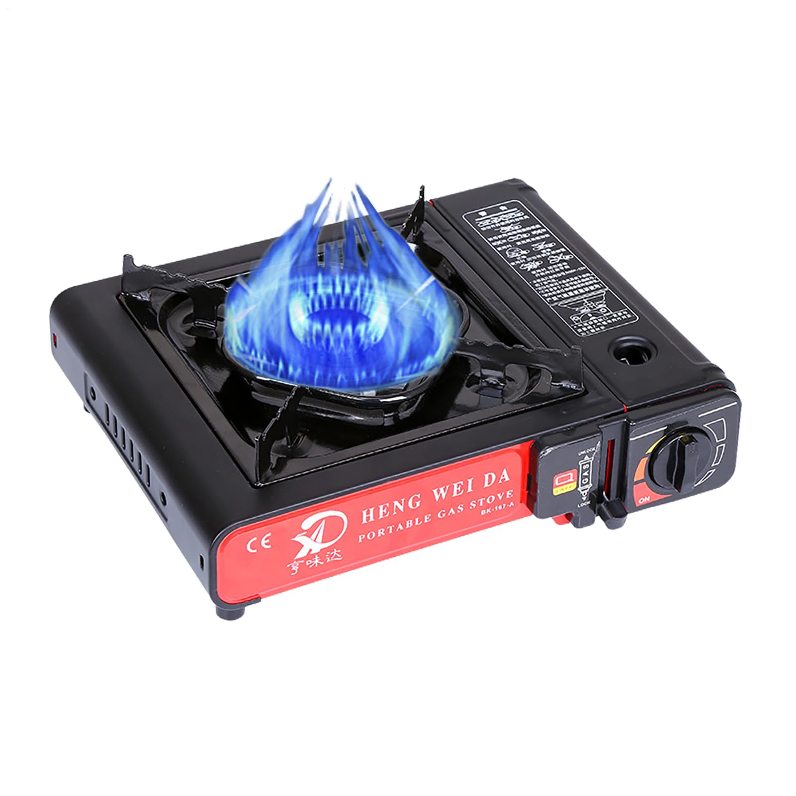 Mini poêle à dos de randonnée - poêle de camping portable | Mini Campings | Burner, Cassette Furnace Double Campe Single Camp Fove avec une flamme réglable à 3 couches, feu fort pour économiser plus d'