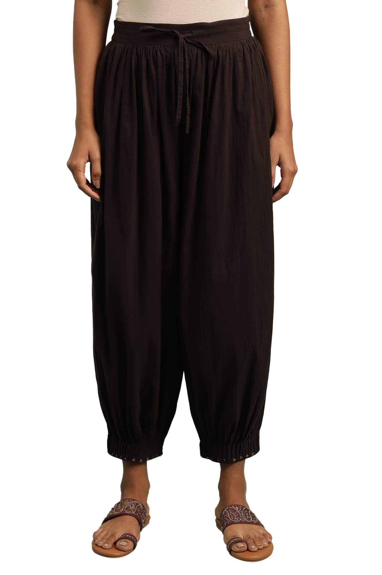 w for woman Folksong Pure Cotton Strechable Salwar for Women | Pure Cotton Salwar for Women | Patiala Regular Fit Pants for Women-picture-40