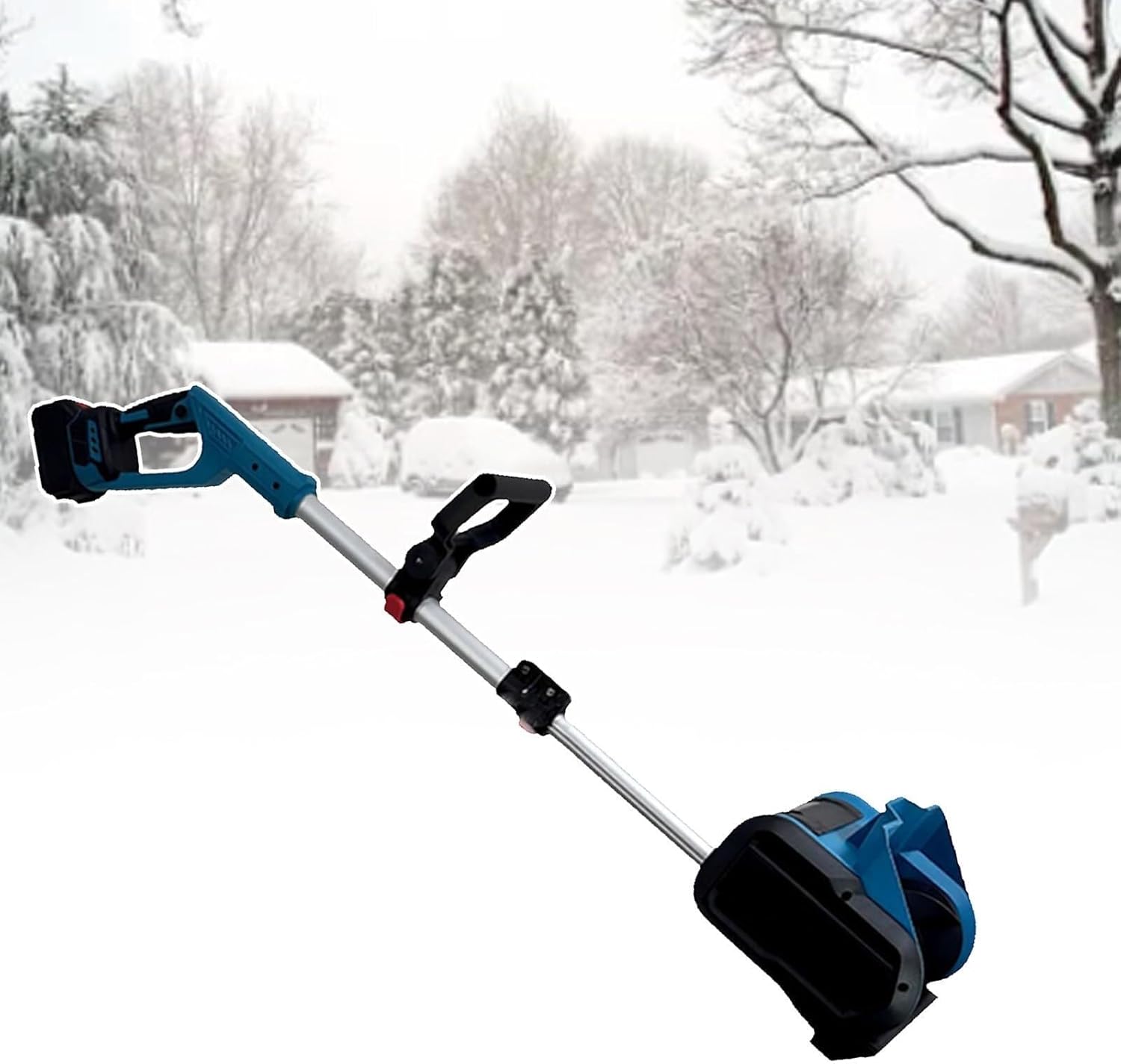 1200W Cordless Snow Shovel, 21V Automatic Snow Blower, Electric Shovel for Digging(2xBattery)