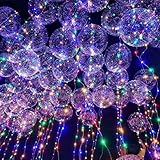 Dreamworth 4-Pack Balloon String Lights,18-inch Bobo Balloons with 3 Meter Led Copper Lights, Bobo String Lights for Christmas,Birthday Party,Gift for Child,Kid,Lover (Multicolor)