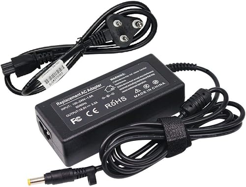 SellZone Laptop Adapter Charger for Compaq Presario F754LA, F755LA, F755US, F756CA (Power Cord Included) 18.5V 3.5A 65W Pin Size 4.8mm x 1.7mm