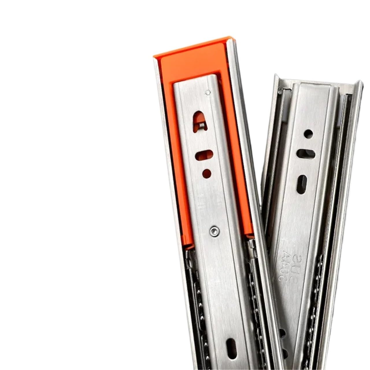 Drawer Slides 1Pair Stainless Steel Drawer Slides Soft Close 3-Section Drawers Guide General Purpose Furniture Hardware Accessories(Normal 18inch 45cm)