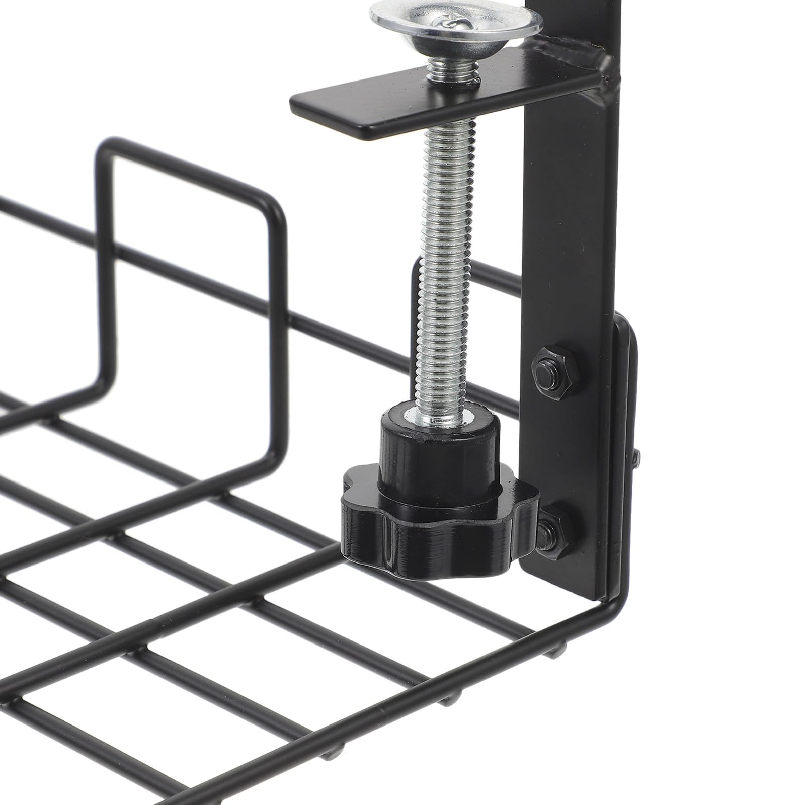 BESPORTBLE Organiseur de Câbles Bureau en Acier Carbone, Récipient de Rangement pour 18 Pièces, Installation Simple, pour Goulotte Cable