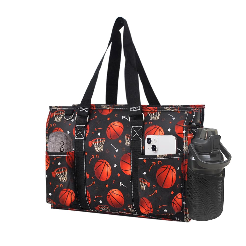 NGIL Utility Water Resistant Tote Bag, Top Zipper Closure, Perfect Gifts for Working Women, Nurses, Gym bag