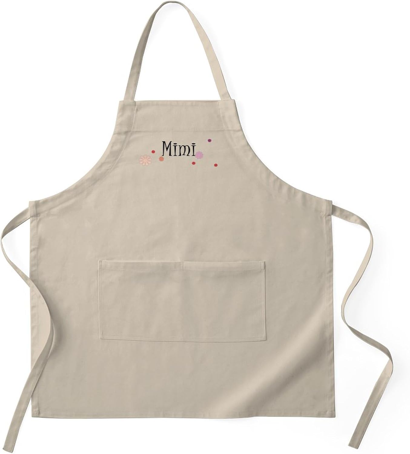 CafePress Mimi with Flowers Kitchen Apron with Pockets, Grilling Apron, Baking Apron