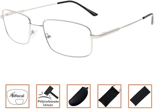 Vista 13 de BFOCO Gafas de lectura progresivas para mujeres y hombres, lentes de bloqueo de luz azul multienfoque con lectores de bisagra de resorte