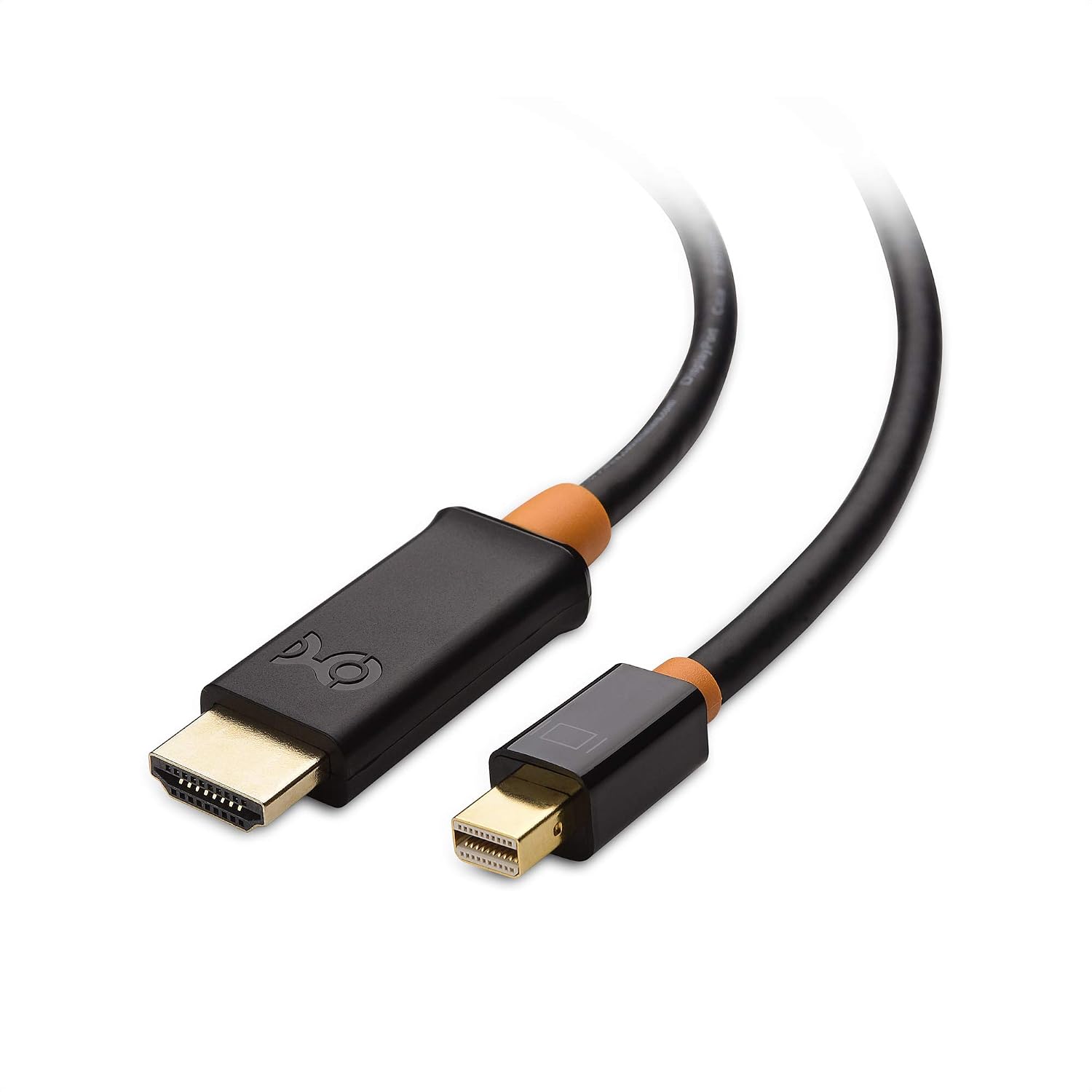 Cable Matters 4K Mini DisplayPort to HDMI Adapter Cable in Black 10 Feet - Thunderbolt and Thunderbolt 2 Port Compatible