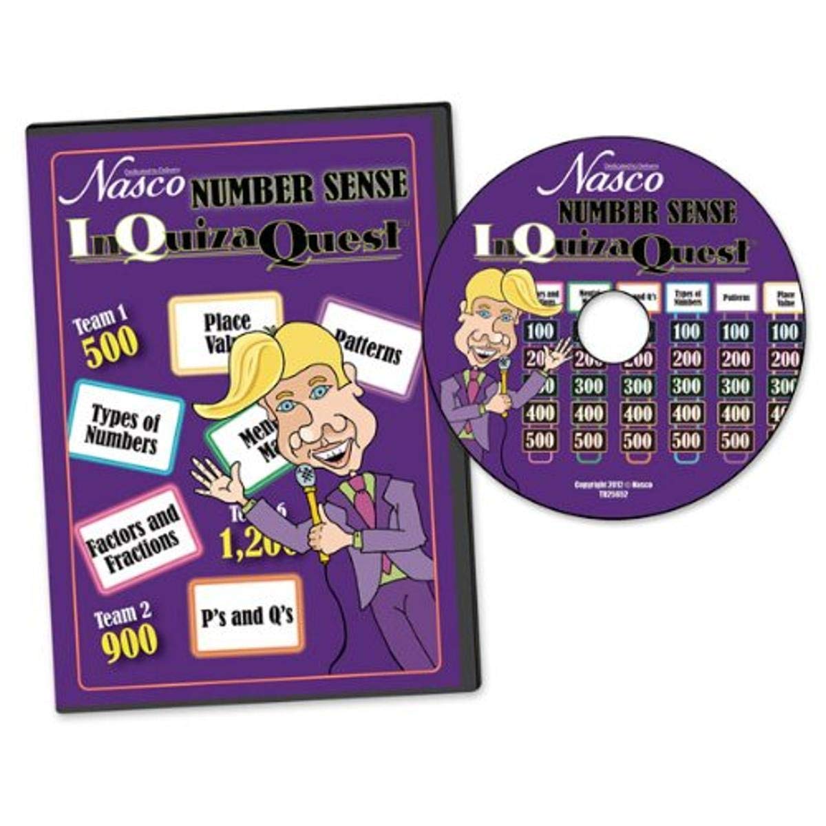 Nasco TB25652 InQuizaQuest Interactive Game Show Style CD-ROM, Number Sense
