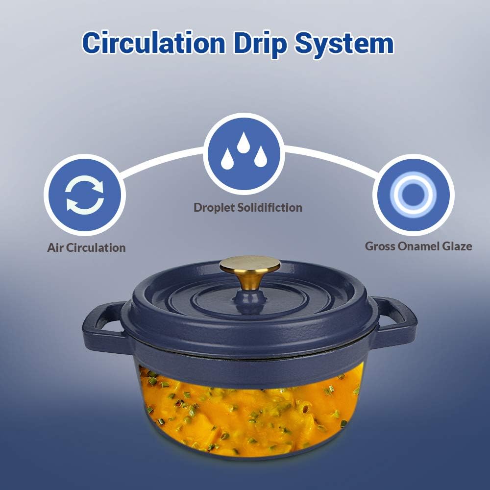 AIDEA Enameled Oven Pot with Lid