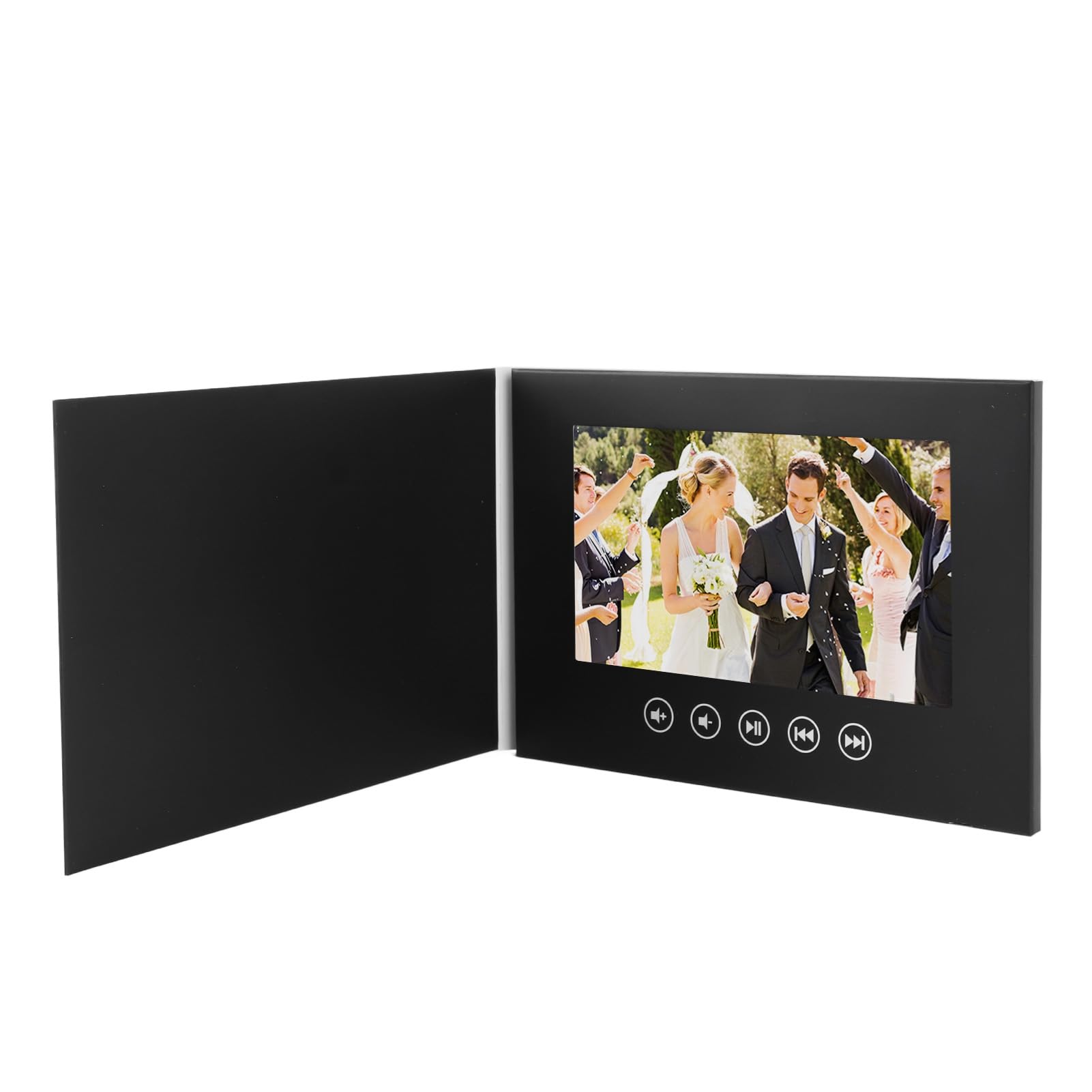 Biglietto d'auguri Video Elettronico con Schermo LCD a Colori da 7 Pollici – Brochure Video HD Personalizzabile per Promozione Aziendale, Regali di Compleanno per Anniversario di
