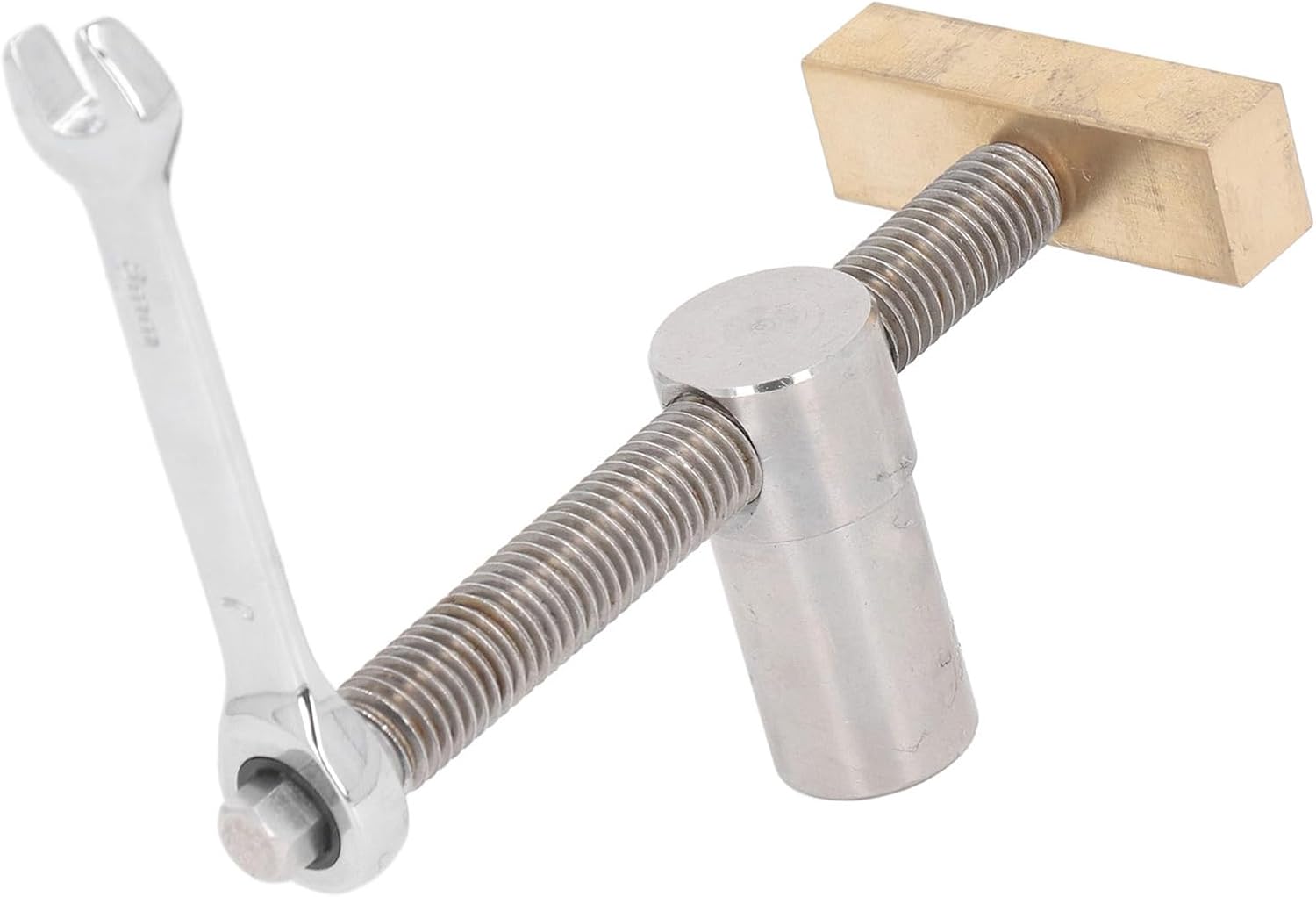 19mm Bench Dog Clamp, Stainless Steel Brass Woodworking Desktop Clip, Workbench Fast Fixed Clip for Carpenter Tool (Red)