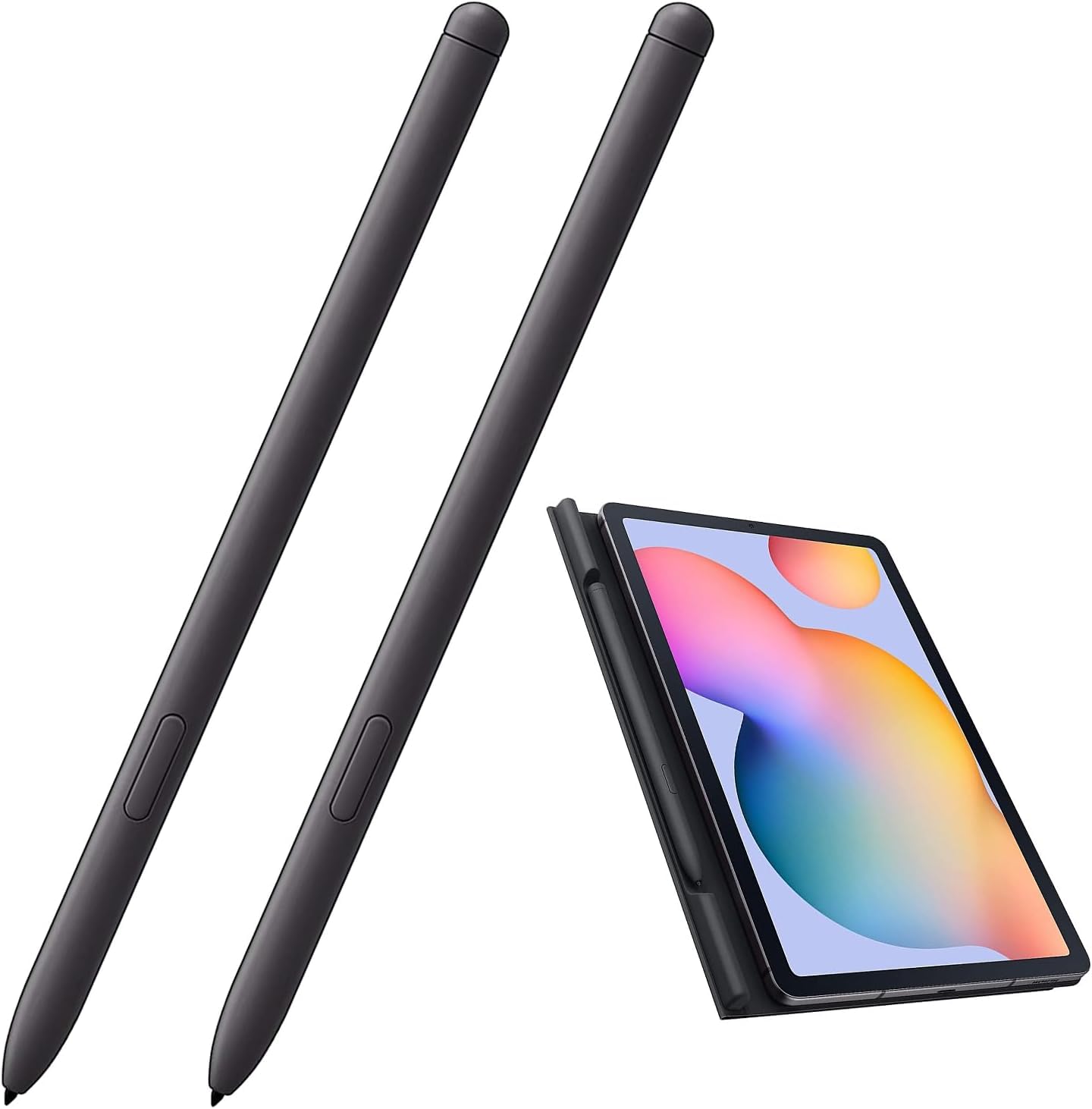 2 pezzi Galaxy Tab S6 Lite Penna stilo di ricambio per Samsung Galaxy Tab S6 Lite (EJ-PP610), penna di ricambio per Galaxy Tab S6 Lite S Pen (Oxford-Grigio)