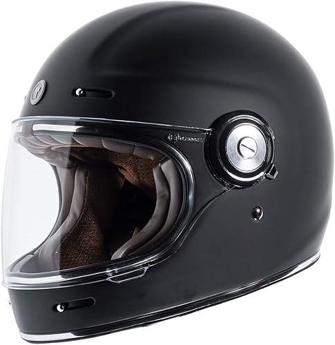 TORC - Casco de cara completa para motocicleta, de fibra de vidrio T1, aprobado por DOT y ECE, estilo retro