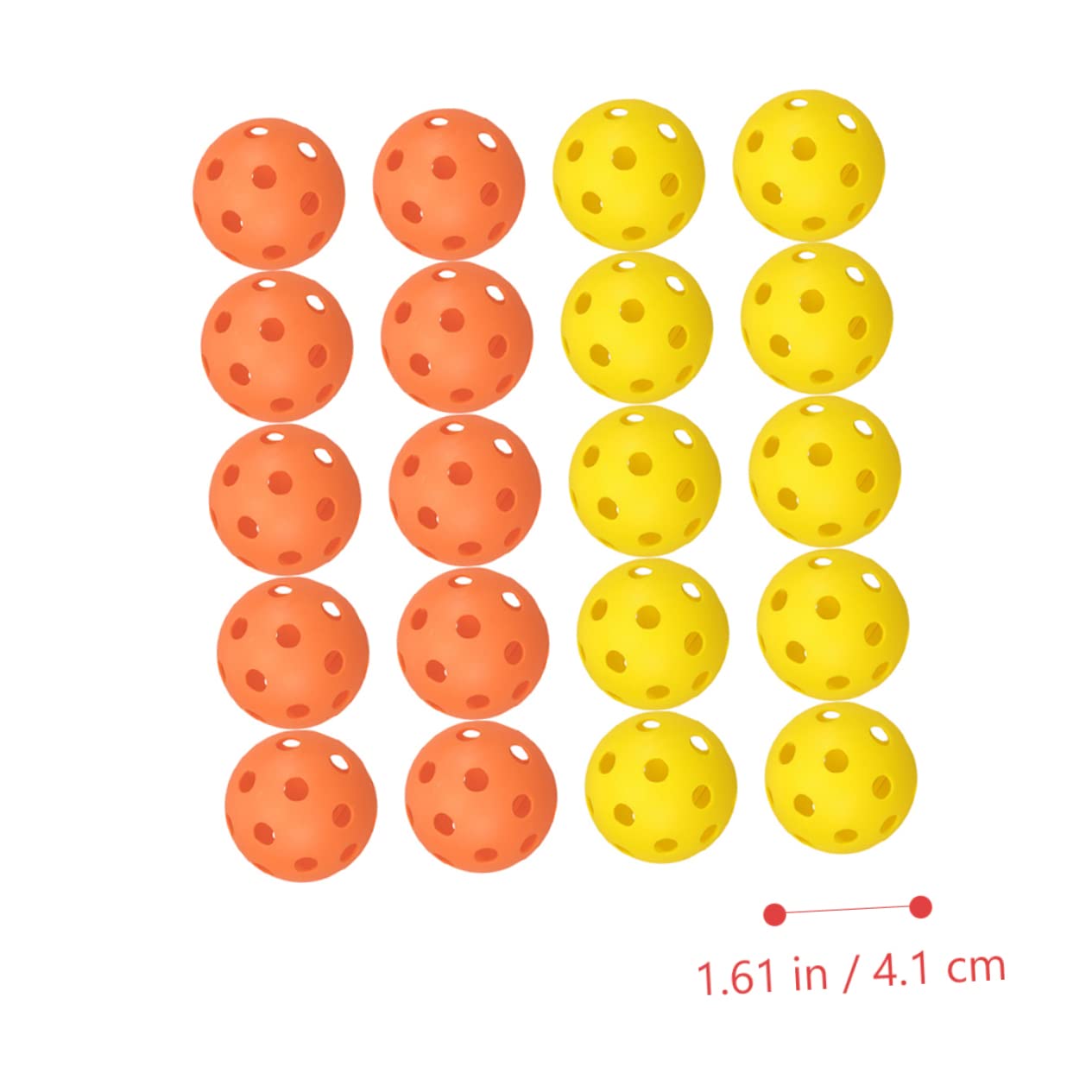 VICASKY 1set Perforated Golf Practice Balls for Training Hollow Design for Balanced Flight for All Skill Levels Durable Lightweight Golfing Balls 30pcs