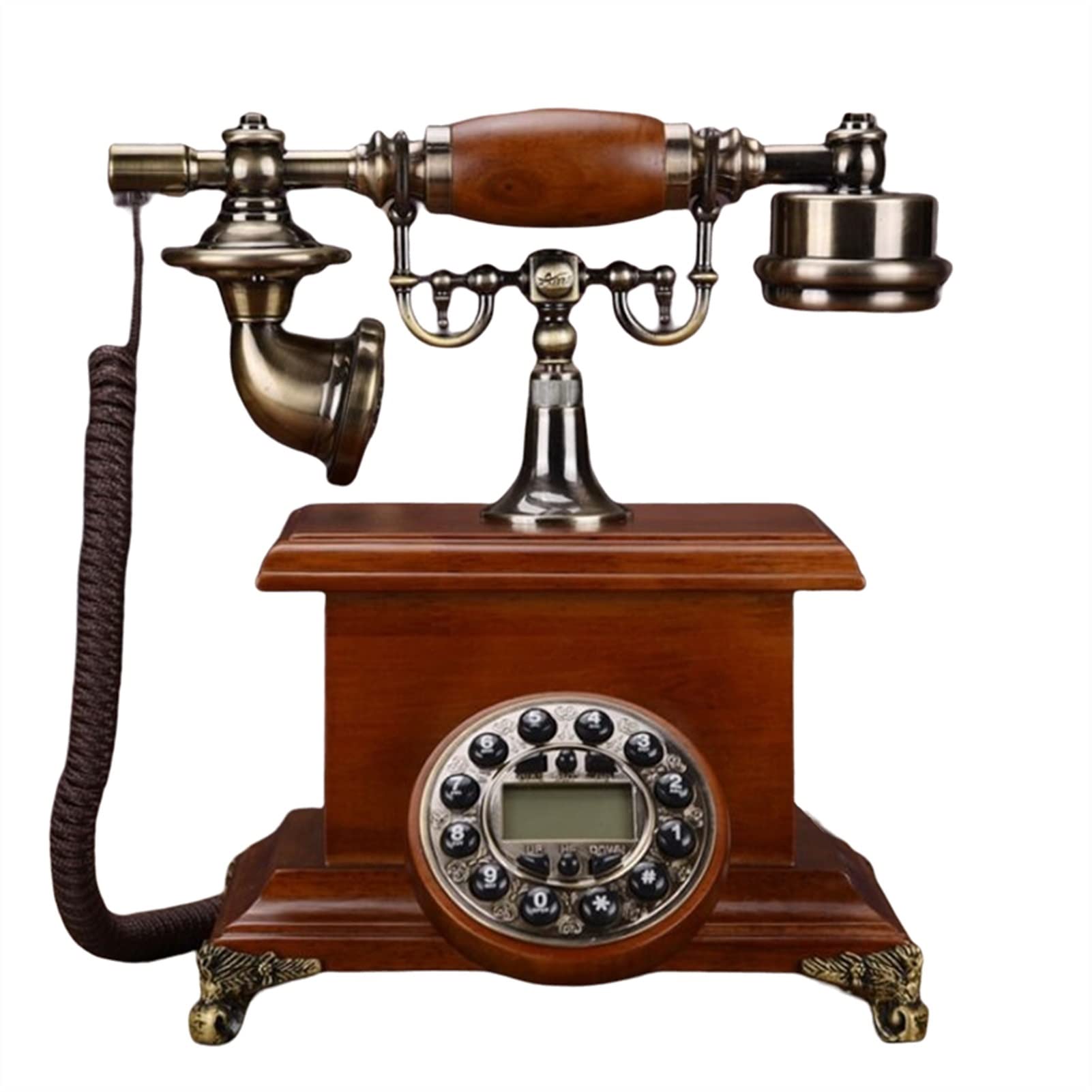 Amazon.co.jp: 電話クロック着信音タイミング機能付きヨーロッパレトロ